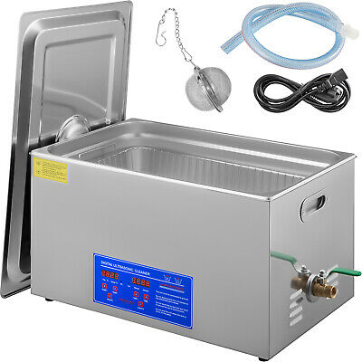 New 30l Ultrasonic Cleaner Stainless Steel Industry Heated Heater W/timer