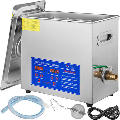Vevor 6l Ultrasonic Cleaner Stainless Steel Industry Heater W/timer Jewelry Lab