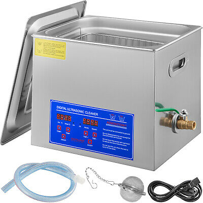 Ultrasonic Cleaner Stainless Steel 10l Industry Heated Heater With Timer Power