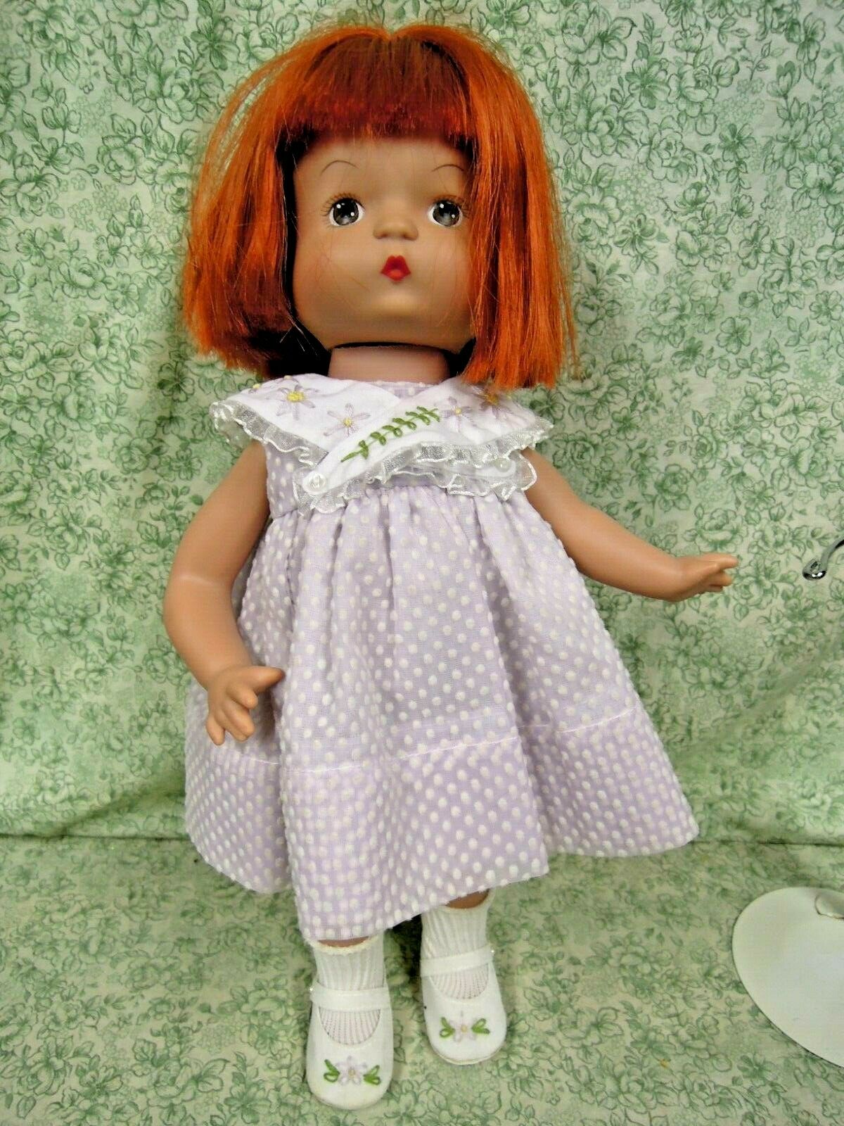 Lc-1329  Effanbee "patsy" Vinyl Doll; Reproduction In Lavender; Red Hair; 2003