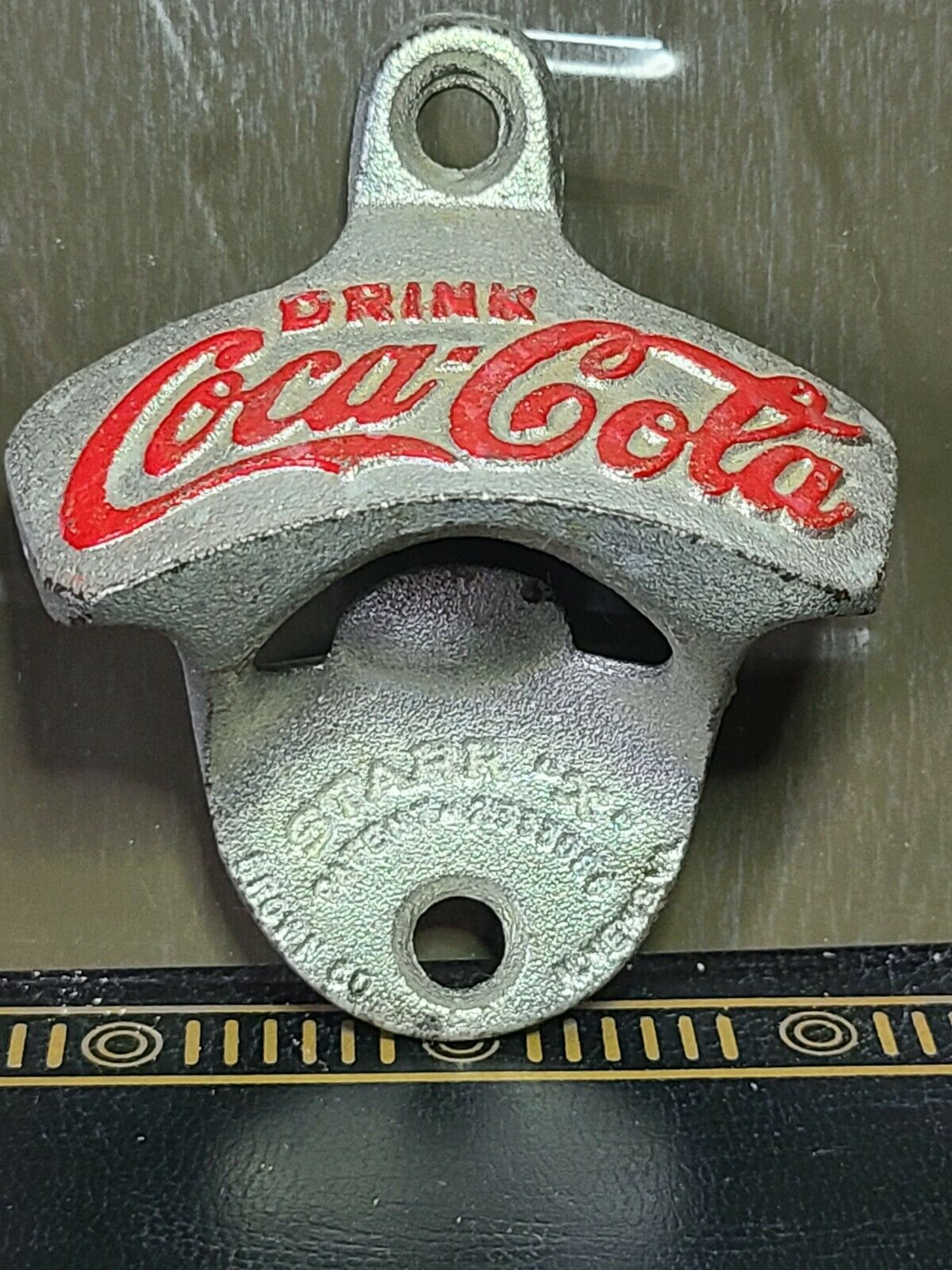 Vintage Coca-cola Starr "x" Cast Iron Wall Mount Bottle Opener Made In W.germany