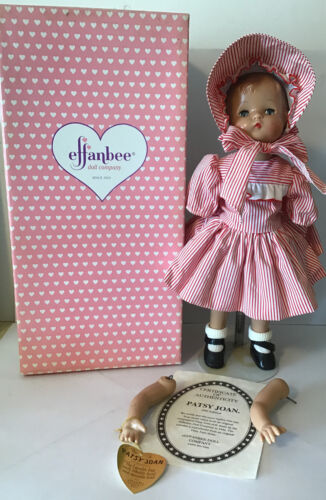 Effanbee Patsy Joan 1995 Edition Of 1946 Doll With Box / Stand / Coa/ As Is